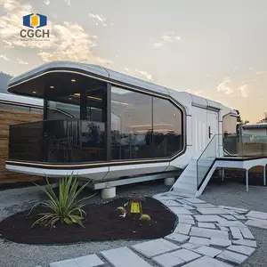 CGCH Cabine Mobile Homes Villa Maison 40ft Container Homes Capsule House Office Pod Temporaire Bureau et Dortoir