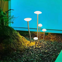 Lampe LED Lumineuse Extérieure Étanche en Forme de Champignon 20/30/40/50/60/70CM pour Décoration de Jardin et Villa, Éclairage de Chemin