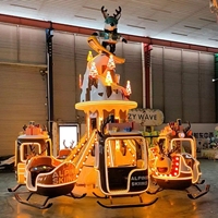 Manège d'avion rotatif en métal et fibre de verre à commande autonome pour enfants, pour centres commerciaux et parcs d'attractions en extérieur