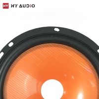 Pabrik HY AUDIO Menyediakan Aksesoris Speaker Cone 6 Inch Warna Oranye Produsen Cone Injeksi Plastik Speaker Berkualitas Baik