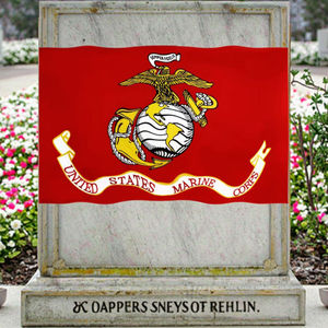 Drapeau USMC (Corps des Marines des États-Unis) en polyester 3x5, sérigraphié, écologique, en stock chez FTS – Vente en gros - Product Image 4