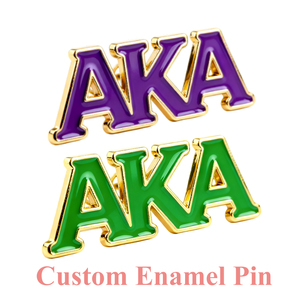 Spilla Personalizzata in Smalto Morbido del Produttore, Distintivo Fall 24 Aka Sorority - Product Image 2