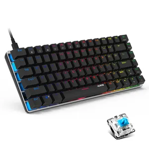 Ajazz AK33 anti - ghosting compact 82 keys backlit pc mechanical keyboard gaming for gamer