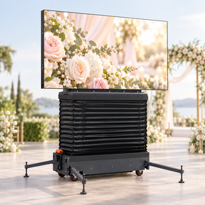 Écran LED portable P3 extérieur sur roues, installation facile, écran LED mobile pour location événementielle, résistant au vent, idéal pour les mariages - Product Image 1