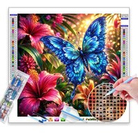 Ml-A122 5D DIY Mosaïque Papillon de Haute Qualité, Kits d'Art de Peinture avec Perles en Résine