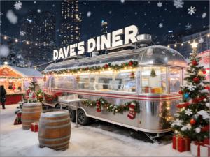 รถพ่วงขายอาหารแบบสองเพลา มือสอง พร้อมอุปกรณ์ครบครัน รวมถึงฮูดและเครื่องทอด พร้อมใช้งาน - Product Image 1