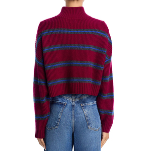 Maglioncino a mezza Zip lavorato a <span class=keywords><strong>maglia</strong></span> lavorato a <span class=keywords><strong>maglia</strong></span> Casual alla moda <span class=keywords><strong>bordeaux</strong></span> Casual Wisrise nuovo arrivo - Product Image 2