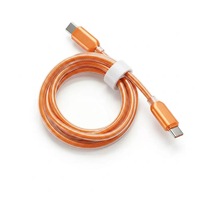 Câble de charge rapide USB-C vers USB-C 65W PD avec étui de protection en silicone, cordon de données Type-C pour iPhone 17 16 15 Samsung MacBook