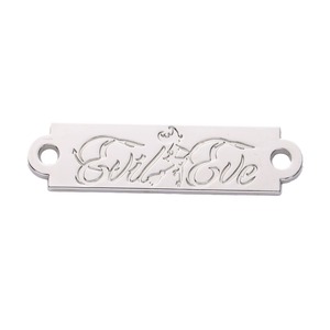 Placa de identificación metálica Desong de acero inoxidable, etiqueta para bolsos, logotipo personalizado fundido a presión para bolsos, carteras y ropa. - Product Image 1