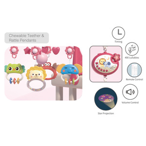Móvil musical para cuna con proyección de animales, juguete musical para bebé con melodía suave y juguetes colgantes para infantes - Product Image 6