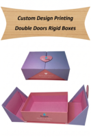 Luxuriöse Doppeltür-Magnetgeschenkbox mit Individuellem Logo, Stabile Kartonverpackung für Schmuck, Kosmetik, Schokolade, Kerzen