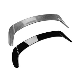 Volkswagen Rear Spoiler 2024 ABS Piano <b>Black</b> Carbon Fiber Texture <b>Wing</b> Shaped Trunk Mount - Product Image 2