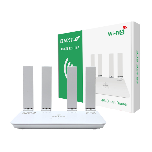 4G LTE WiFi Router SIM Card Slot Wireless 4G CPE Modem WiFi6 Plug Play 2.4G Frequency Supported 300Mbps Max Firewall QoS VoIP