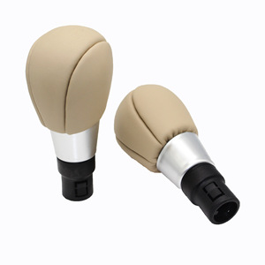 หัวเกียร์รถยนต์วอลโว่ หนังสีเบจ 5 สปีด 6 สปีด หัวเกียร์แบบ Ergonomic สำหรับ XC60 XC70 S60 V60 V70 - Product Image 1