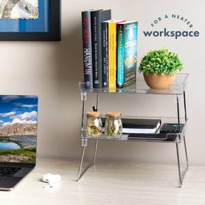 Vassoio acrilico portatile moderno per il bancone per la cura della pelle mensola con luce LED lavello da cucina in piedi Rack per uso negozio - Product Image 6