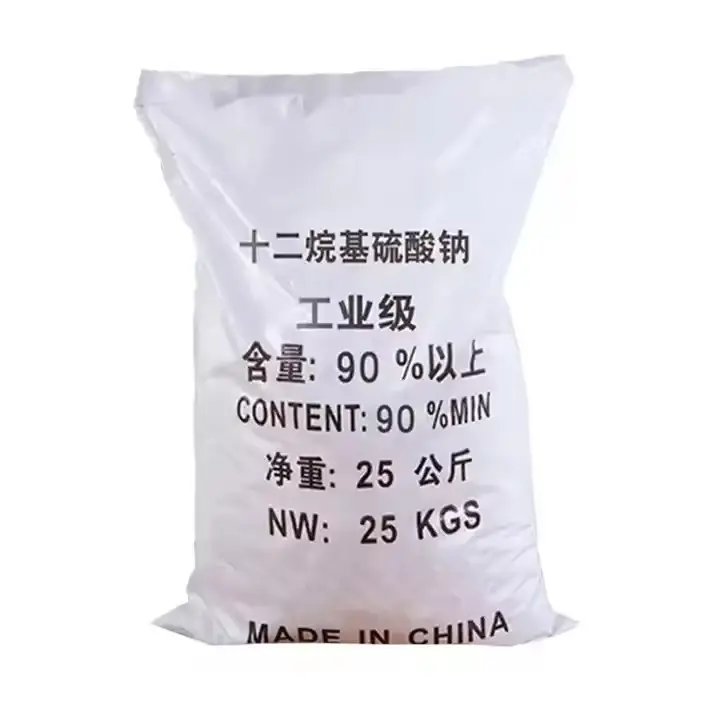 Agente de espuma Lauril Sulfato de Sódio Preço K12/SLS Pó para detergente, Auxiliar Têxtil