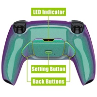 EXtremeRate Kit de remappage Rise 2.0 avec boutons arrière remappables pour manette PS5