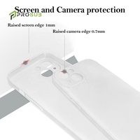 Coque de téléphone portable Prosub 3D PBT vierge pour sublimation, compatible avec les séries iPhone 14, 13, 12, protection intégrale des bords, impression personnalisée