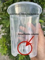 Vente en Gros d'Usine Fournitures de Jardin Bon Marché Grand Jardinière en Plastique Transparent Transparent Plante Orchidée Succulente Bonsaï Pots pour Plantes