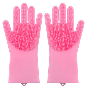 Pet bath gloves, cat <b>brushes</b>, silicone bath massage <b>brushes</b>, dog <b>scrubbing</b> gloves, dishwashing gloves - Product Image 3