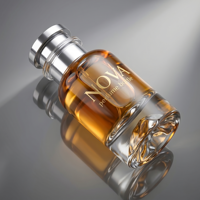 Flacon de parfum cylindrique de luxe en verre à fond volcanique vide 30ml 50ml 100ml avec pompe pulvérisatrice fine et boîte personnalisée – Vente directe usine