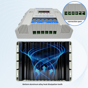 Contrôleur de charge solaire PWM 12V 24V 36V 48V Auto avec 4 ports USB, courant de charge 100A 80A 60A 30A - Product Image 2