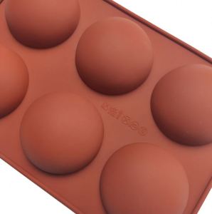 Moule à gâteau en silicone à 6 cavités en demi-cercle pour la pâtisserie - Product Image 2