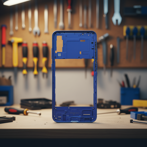 Carcasa Central de Repuesto Azul para Galaxy A30s A307F - Product Image 3