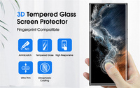 Protecteur d'écran 3D incurvé en verre trempé UV pour Samsung Galaxy S24 Ultra S20 S21 S22 S23 Note 20 10 9 8 Plus