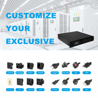 Système d'alimentation sans interruption (ASI) en rack 3 kVA avec batterie au lithium, 220 V, 50/60 Hz, onde sinusoïdale pure, batterie externe, autonomie 30 min à 1 h