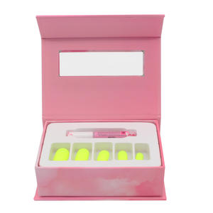 Boîte d'emballage pour ongles rose personnalisée fausses boîtes d'emballage pour ongles avec logo pour ongles artificiels - Product Image 4