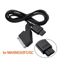 Câble Scart RGB de 1,8 m pour consoles de jeux vidéo rétro PS2/PS1//SEGA Mega Drive1/MD2/DC Dreamcast/Saturn/XBOX/XBOX 360, ventes d'usine
