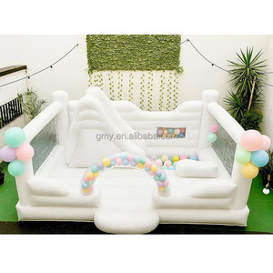 <span class=keywords><strong>Castillo</strong></span> Inflable Blanco Pequeño, Combo de Brincolines con Tobogán para Niños y Adultos - Product Image 5