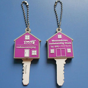 Funda para <span class=keywords><strong>Llaves</strong></span> con Luz LED para Promoción, Funda para <span class=keywords><strong>Llaves</strong></span>/Cabeza de PVC 3D con Forma de <span class=keywords><strong>Casa</strong></span> - Product Image 1