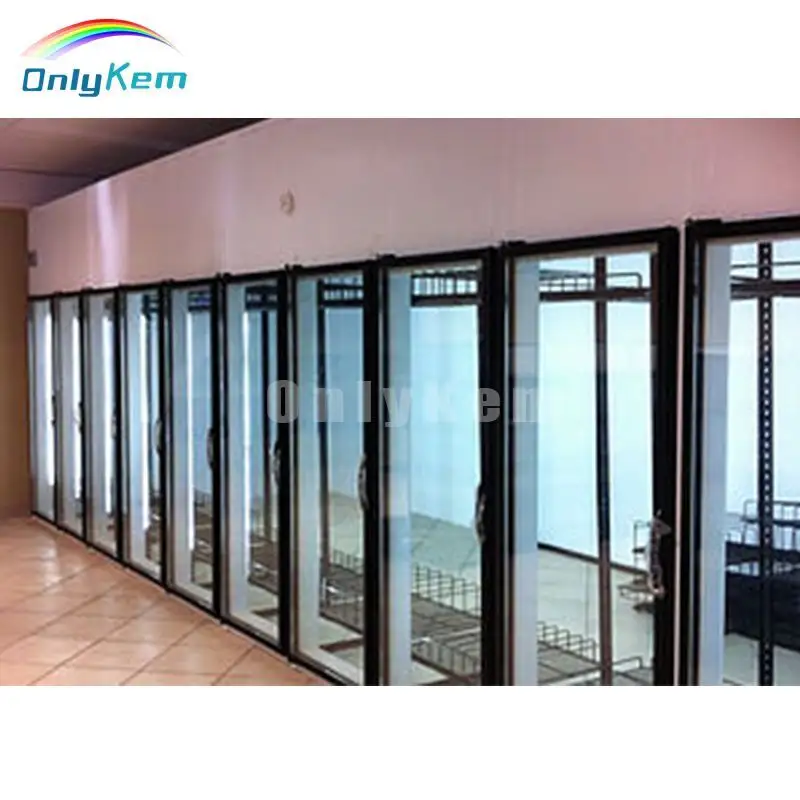 Commercial Walk in Cooler Glass Door Beer Cave Display Cold Room Storage