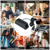 Lecteur de cartes MSR123 NFC MSR EMV Mini MPOS, terminal de paiement sans contact par carte IC, collecteur de données sans fil
