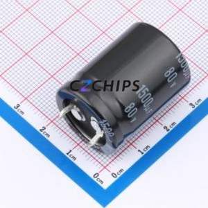 Condensador Electrolítico de Aluminio LGU1K152MELZ de Montaje a Presión (THT), D22xL30mm 1500uF 20% 80V 10mm - Product Image 1