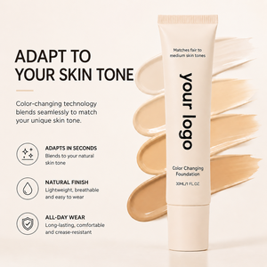 Base de Maquillaje que Cambia de Color a la Luz de la Piel, Base de Maquillaje <span class=keywords><strong>Profesional</strong></span> Mágica que Cambia de Color, Marca Privada - Product Image 4