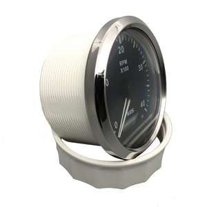 KUS 85mm 디젤 타코미터 RPM 게이지 REV 카운터 시간 4000RPM 12V/24V