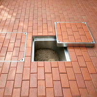 Couvercle de regard en acier inoxydable pour la planification urbaine, offrant durabilité et sécurité