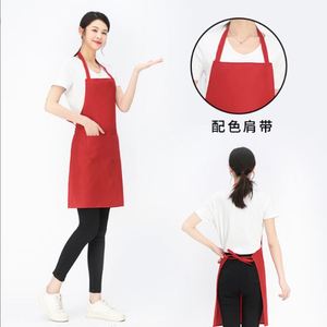Tablier de travail unisexe tendance sans manches en polyester imperméable, broderie personnalisée, pour cuisine et protection anti-huile - Product Image 3