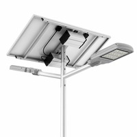 Lampadaire solaire LED 120W à boîtier en aluminium moulé sous pression, haute luminosité, étanche IP65 pour l'éclairage routier extérieur municipal