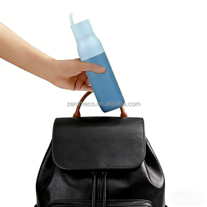 Customized New Design Cup Handle 304 Stainless Steel No Thermal Insulation Portable High-end Solid Color Outdoor Sports Kettle - Product Image 4