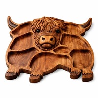 Plateau de service décoratif en bois irrégulier pour charcuterie, léger, écologique, sans BPA, pour fruits et fromages, idéal pour les mariages