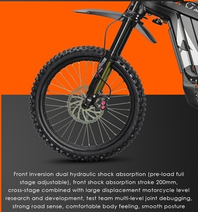 Moto tout-terrain électrique OEM à prix d'usine, 72V 35Ah, grande capacité, moteur puissant double usage, 85 km/h - Product Image 5