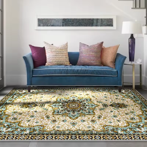 Tappeti Lavabili Classici Antiscivolo per Pavimenti, Tappetini per Soggiorno, Camera da Letto, <span class=keywords><strong>Cucina</strong></span> Stile <span class=keywords><strong>Vintage</strong></span> e Ingresso, Colore Arancione - Product Image 5