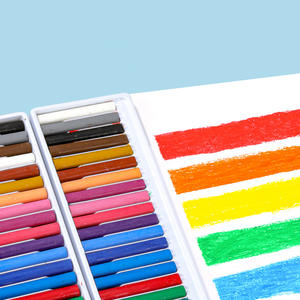 新着8/12/24ネオン色丸型オイルパステルセット非毒性クレヨン洗濯可能卸売 - Product Image 4