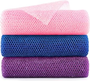New Long African <b>Shower</b> Bath <b>Sponge</b> Nylon Body Scrubber Exfoliating Nylon Real African Net <b>Sponge</b> - Product Image 1