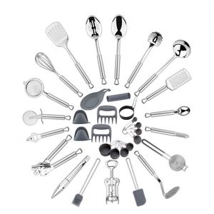 Juego de Utensilios de Cocina de Acero Inoxidable de 34 Piezas para el Hogar - Product Image 3