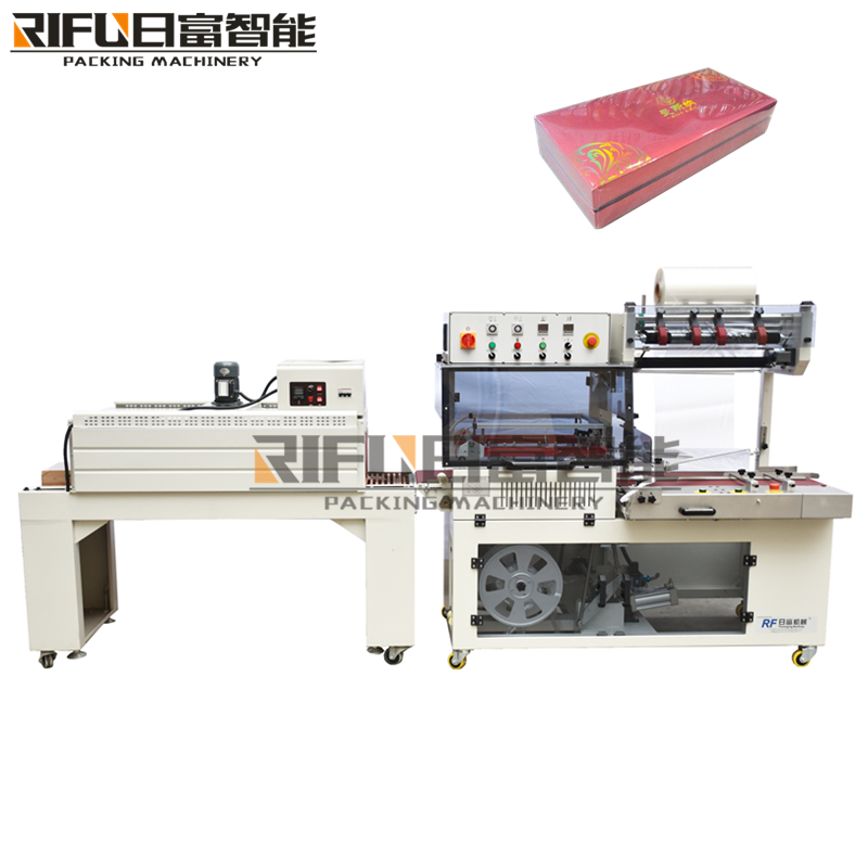 Automatic Disposable Garbage Bag Sealing, Cutting and Heat Shrink Label Tunnel Wrapping Machine